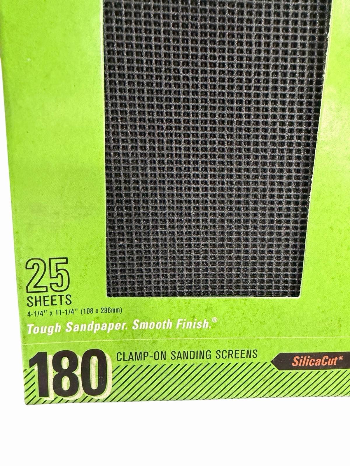 Gator Clamp-On Precut Drywall Sanding Screen, 180 Grit, 4-1/4″ X 11-1/4″, QTY:75