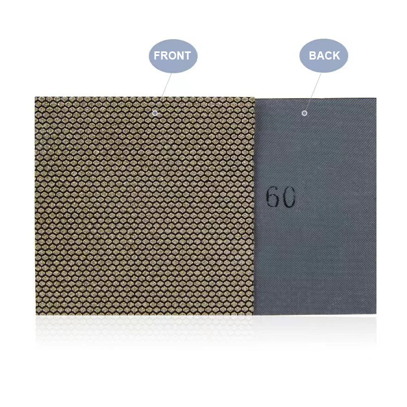 100x100mm Electroplated Sanding Sheets P60-P1200 Hand Polishing Sandpaper