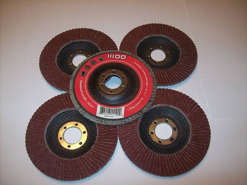 5 4-1/2″ ANGLE GRINDER SANDING FLAP DISC 80 GRIT