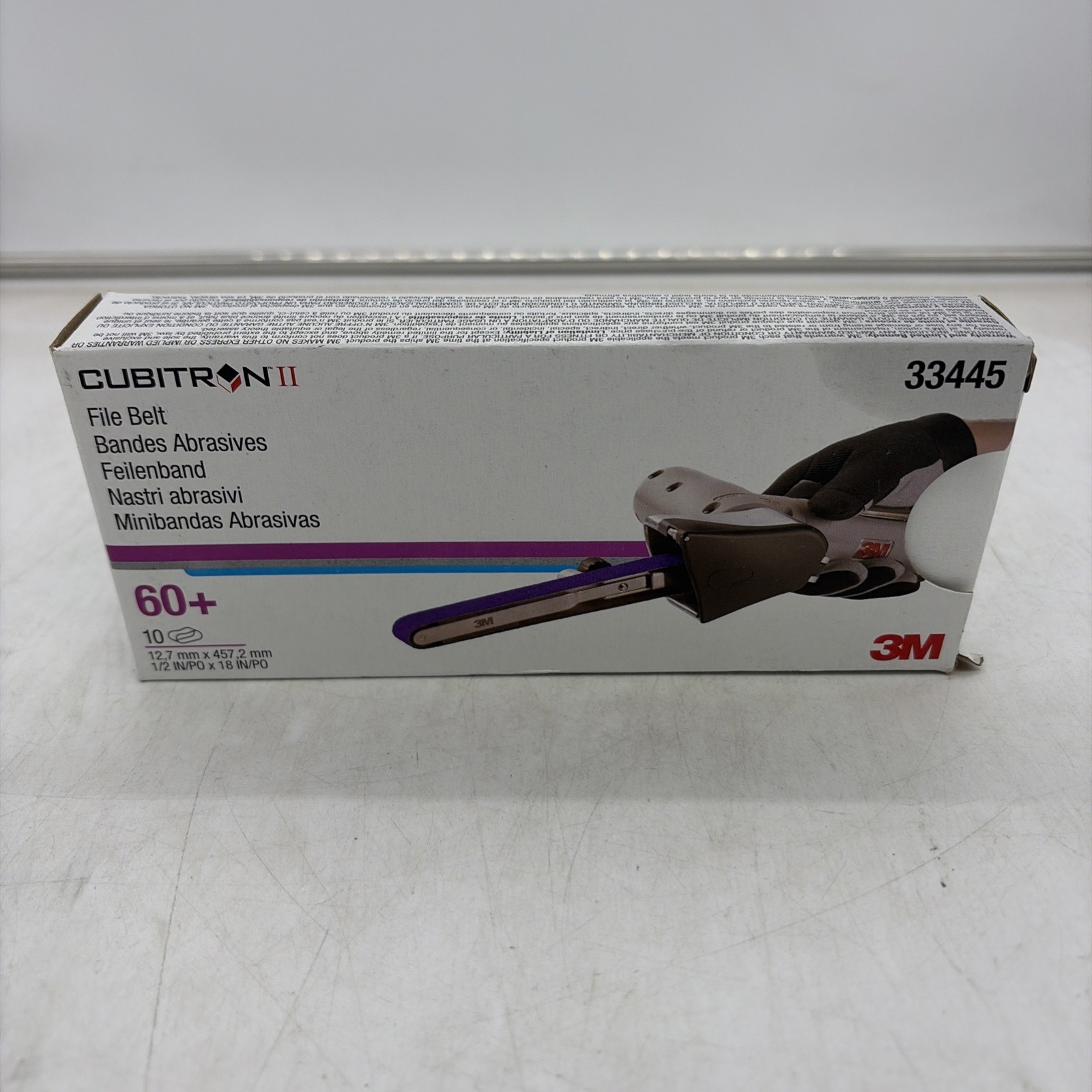 3M Cubitron II 33445 Sanding Belts, 1/2″ x 18″, 60 Grit, Purple, 10 belts
