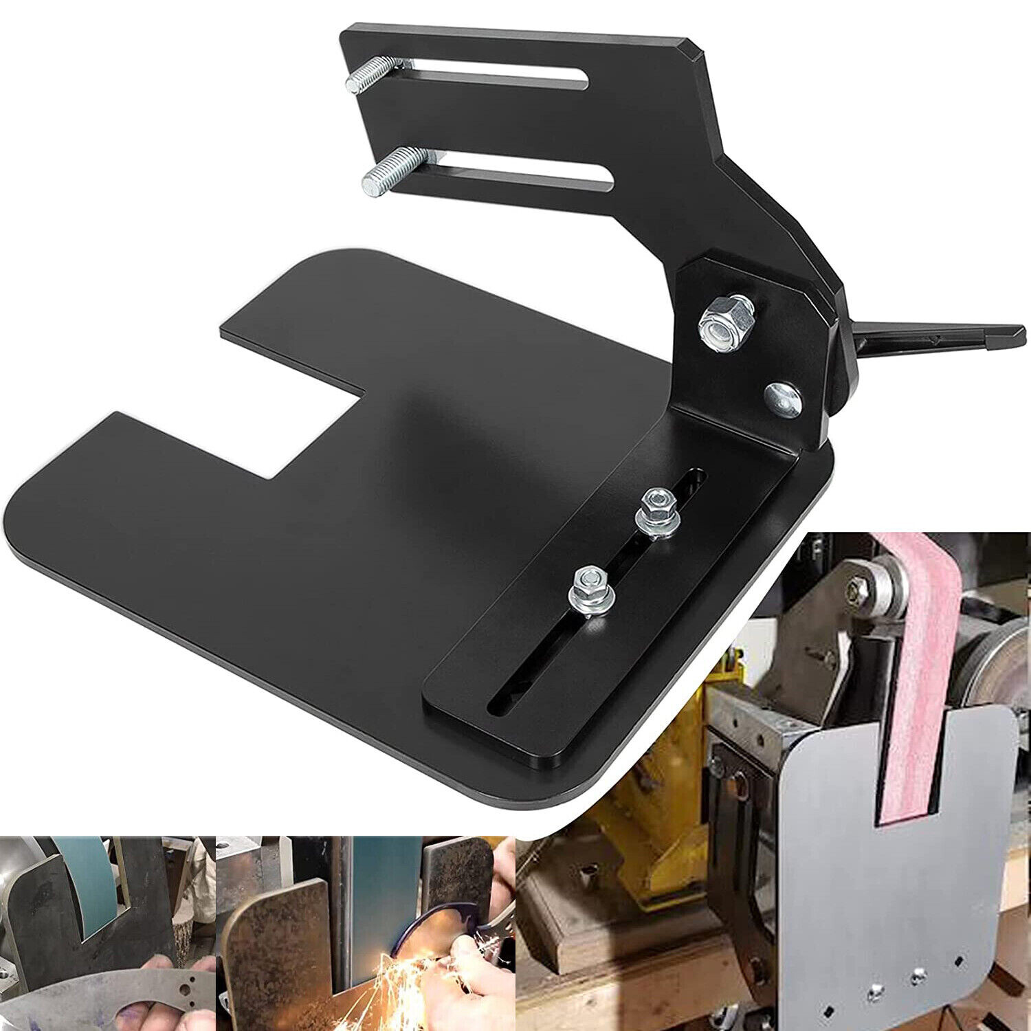 2×72″ Knife Bevel Grinding Jig Tool Rest OBM Belt Grinder Tilt Table Flat Platen