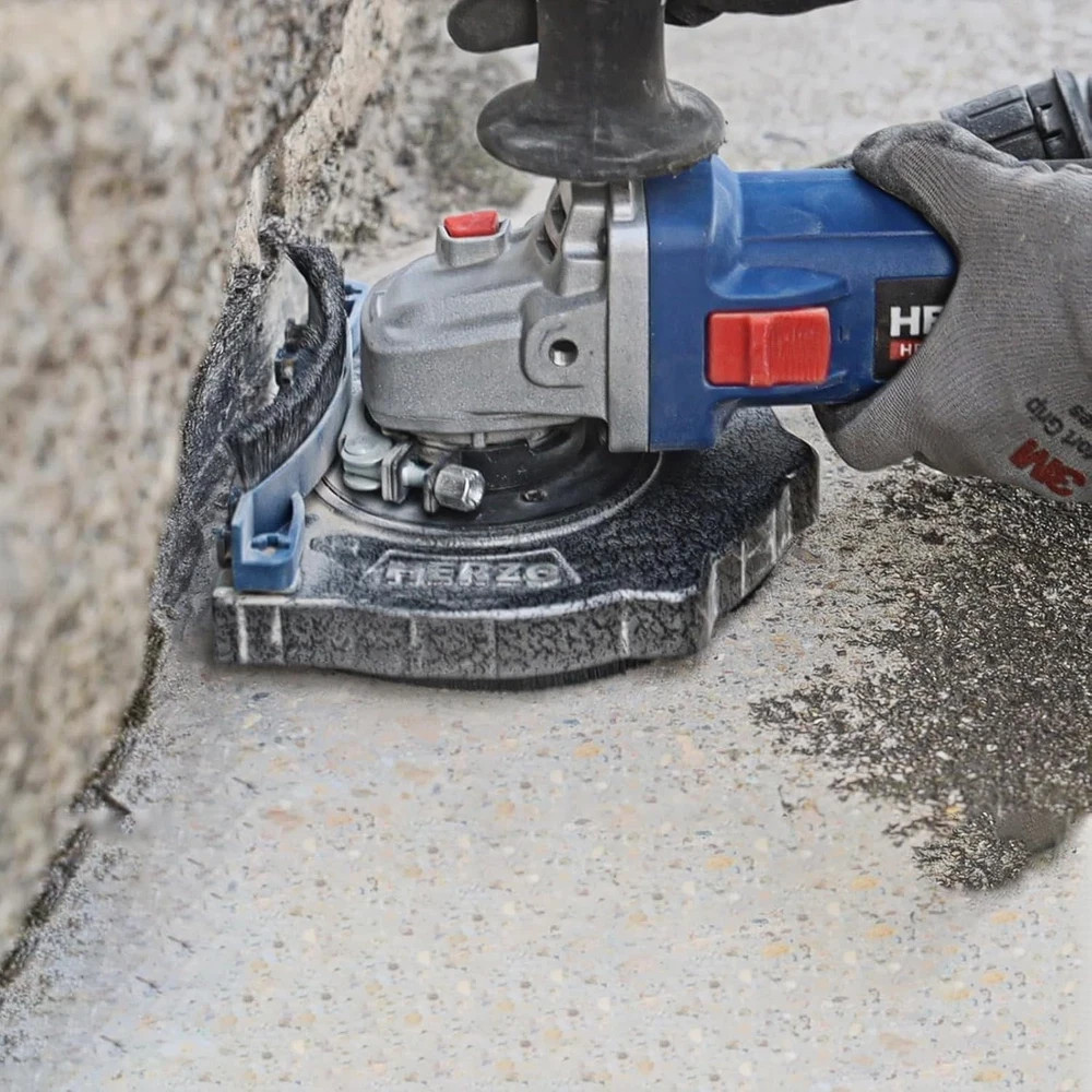 Aluminum Dust Shroud for Angle Grinder 4.5 Inch and 5 Inch, Includes 5Inch Diamo