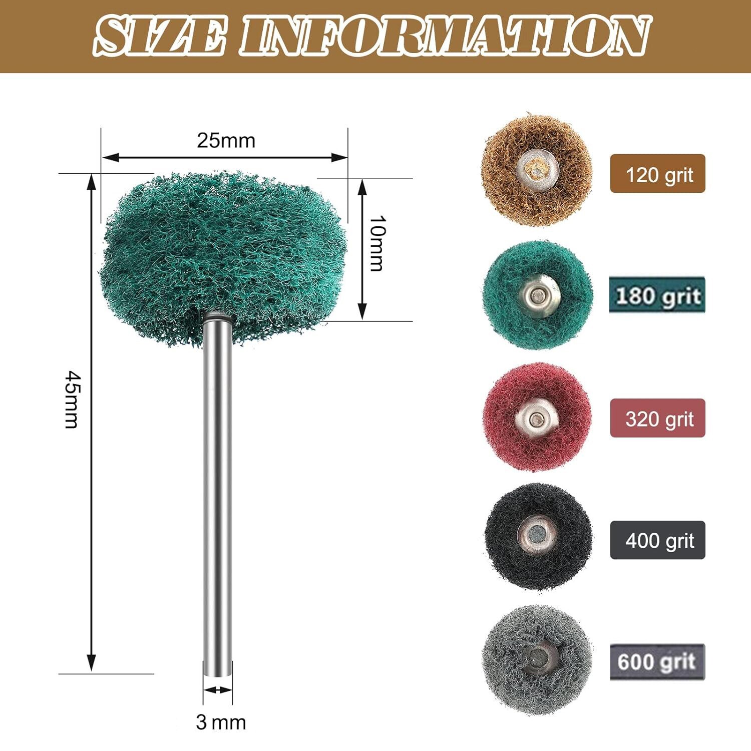 80PCS Abrasive Metal Polishing Wheel Buffing Rotary Tool Set Burr Kit for Dremel