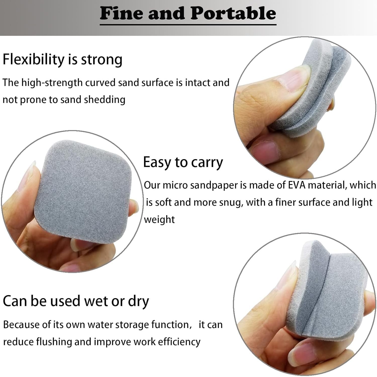 54 PCS 2 x 2 Soft Touch Sanding Pads, Mesh Sanding Polishing Pads Hand Sander…