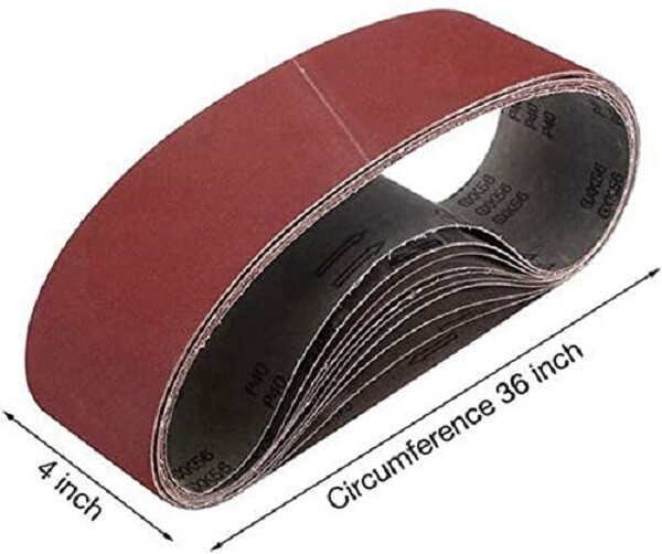 15PCS 4″x36″ 100 x 915mm Sanding Belts P400 Aluminum Oxide for Metal Wood