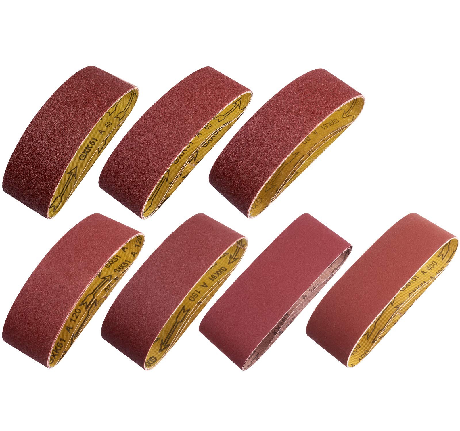 20 Pack 3″x21″ Aluminum Oxide Belt Sander Paper for Woodworking Metal Polishing