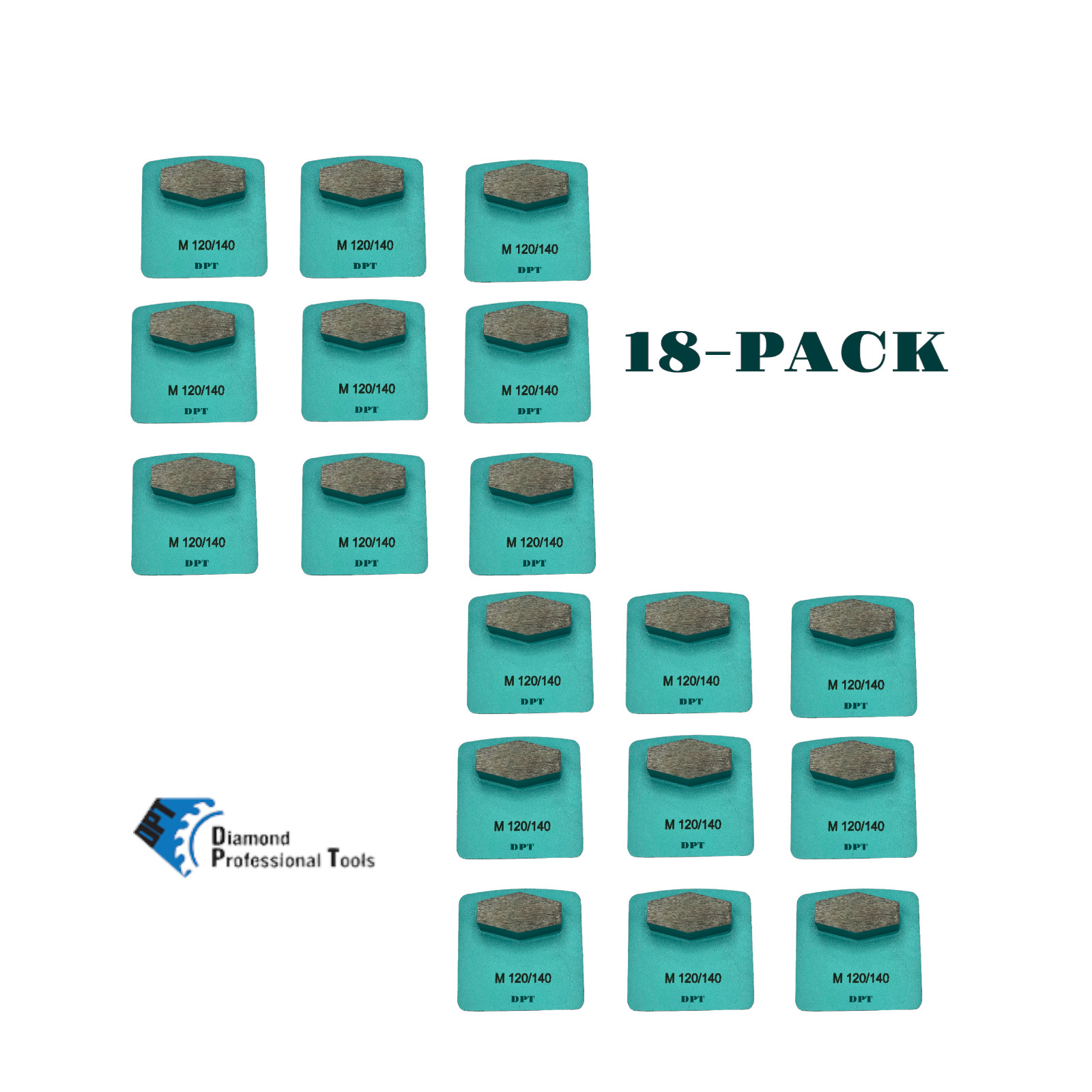 18 Pack For Husqvarna Concrete Grinders Tooling Discs Medium Bond 120 Grit