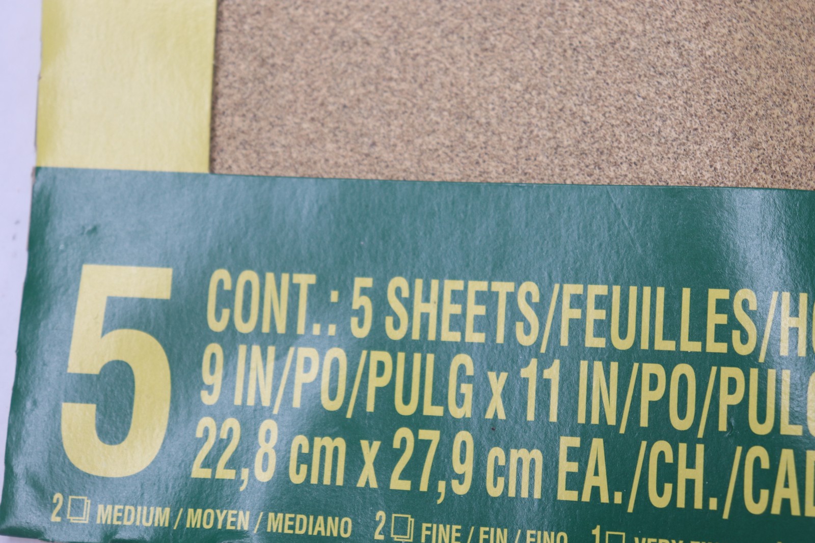(5-Pk) 3M Sandpaper Assorted Grit Aluminum Oxide 9″ x 11″ 9005NA