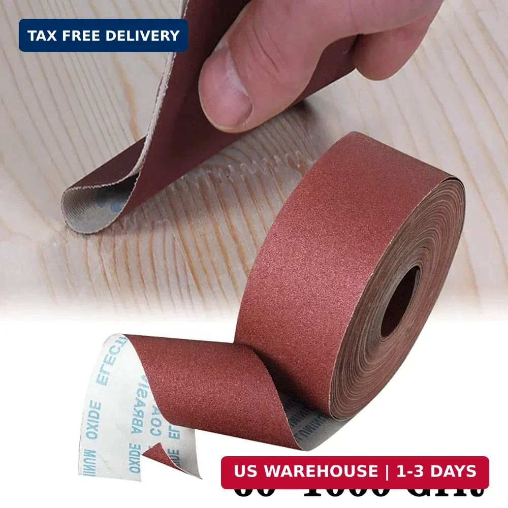 1000 Grit Sandpaper Roll 1 metre x 115 mm Aluminum Oxide Emery Cloth Abrasive US