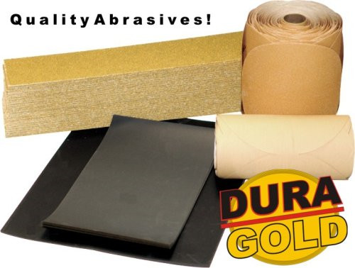 Dura-Gold – Premium – 80 Grit 6″ Gold PSA Self Adhesive Stickyback Sandin… NEW