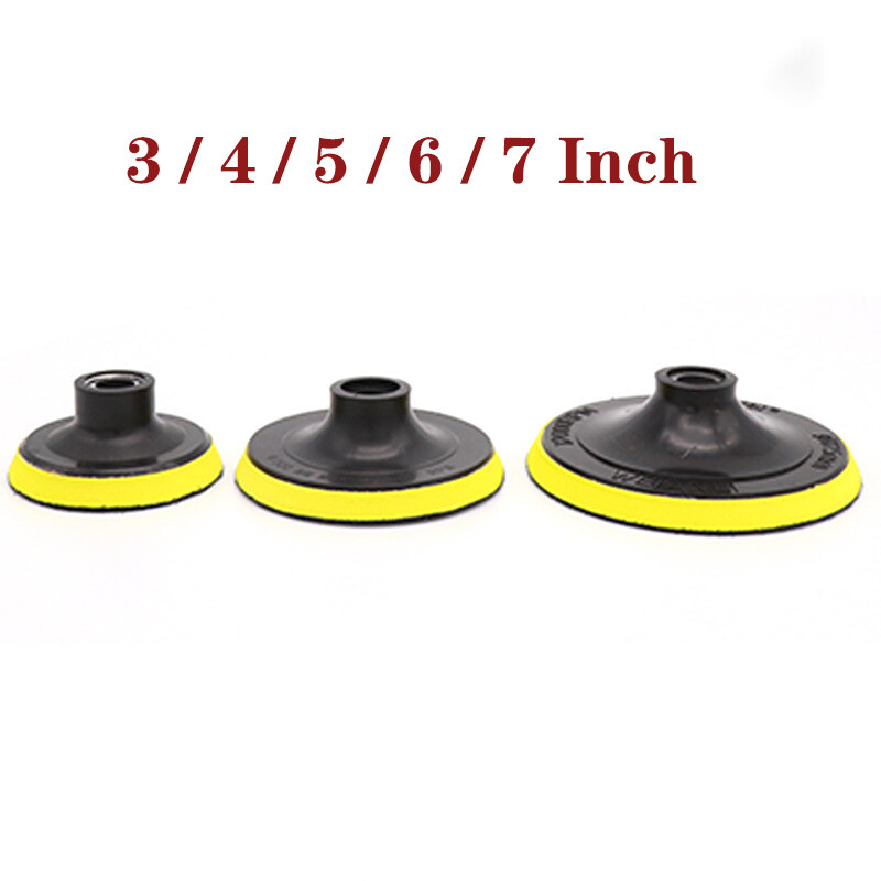 3/4/5/6/7 Inch Sanding Polish Pad Hook&Loop Backing Sander Female Thread M10 M14