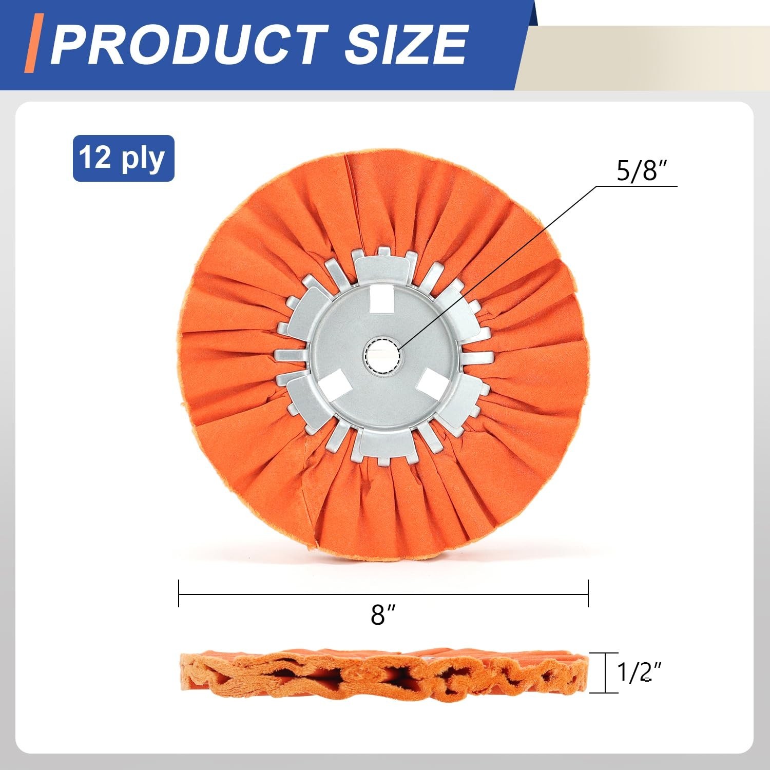 Airway Buffing Wheel Kit – 4 Pcs, 8″ Diameter