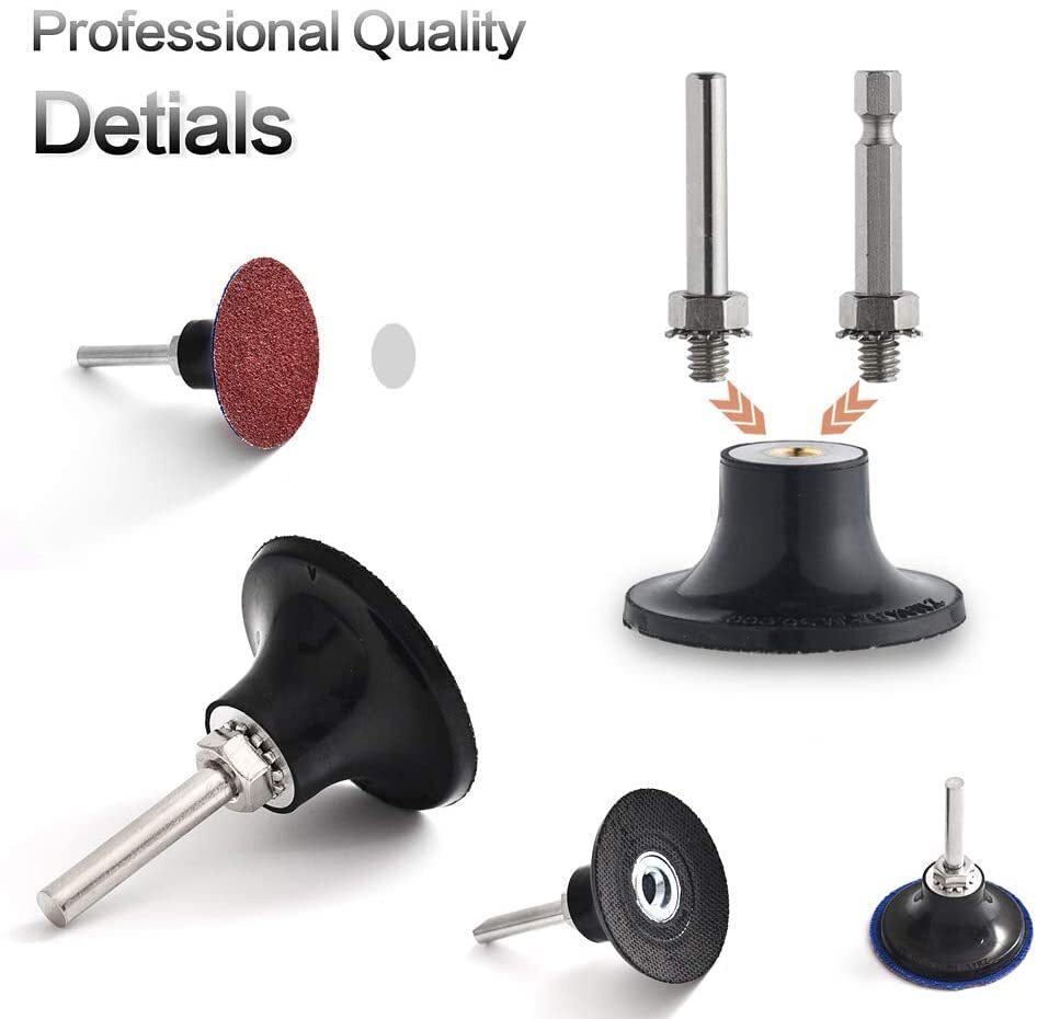 2 Inch Drill Sanding Attachment Kit Quick Change Disc Pad Holder for Die Grinder