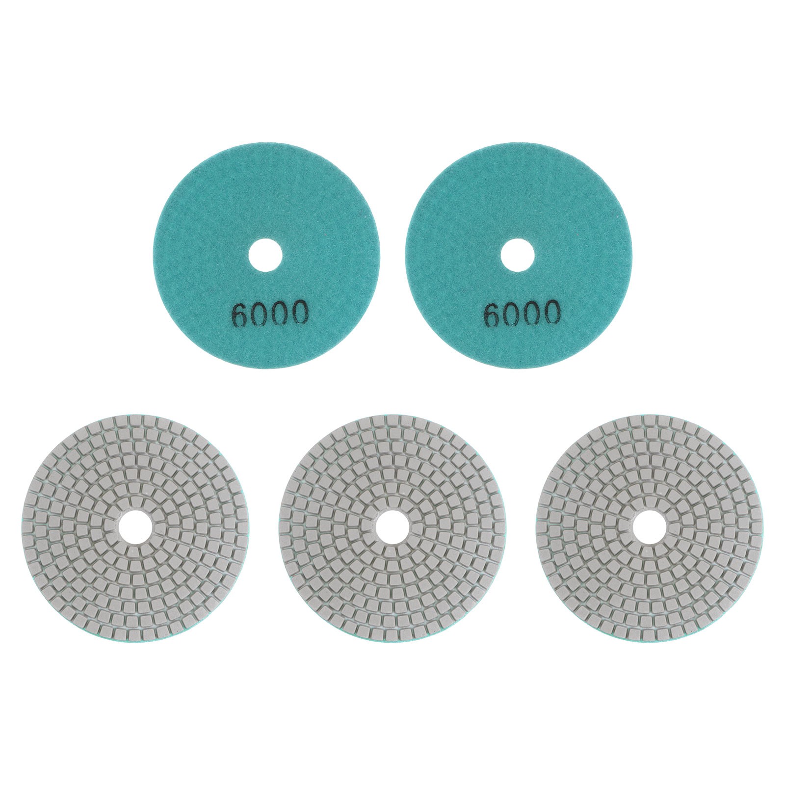 5pcs 4″ Grit 6000 Diamond Polishing Pad Wet/Dry for Stone Concrete Marble Quartz