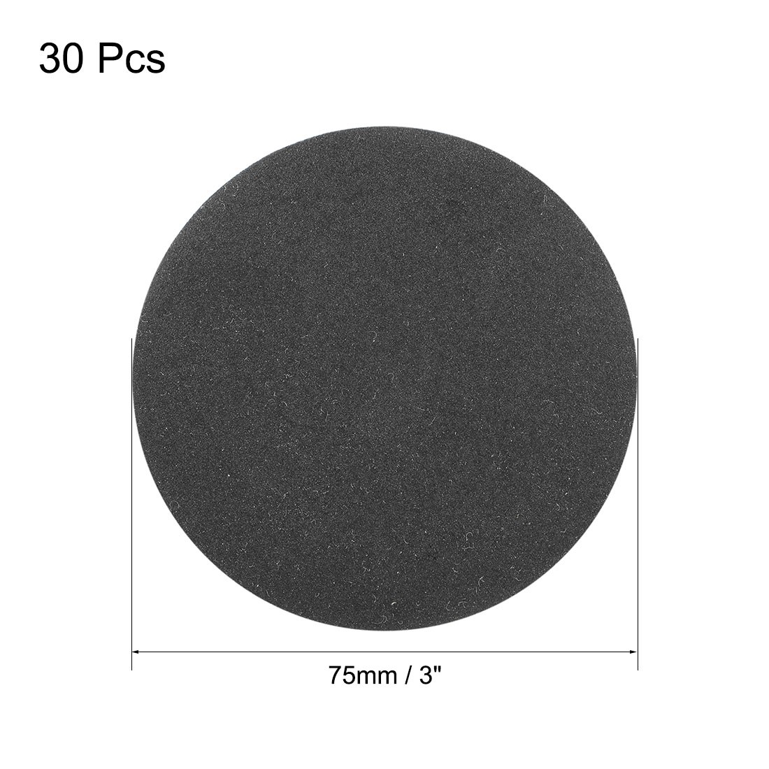 30pcs 3 inch Wet Dry Discs 320 Grit Hook and Loop Sanding Disc Silicon Carbide