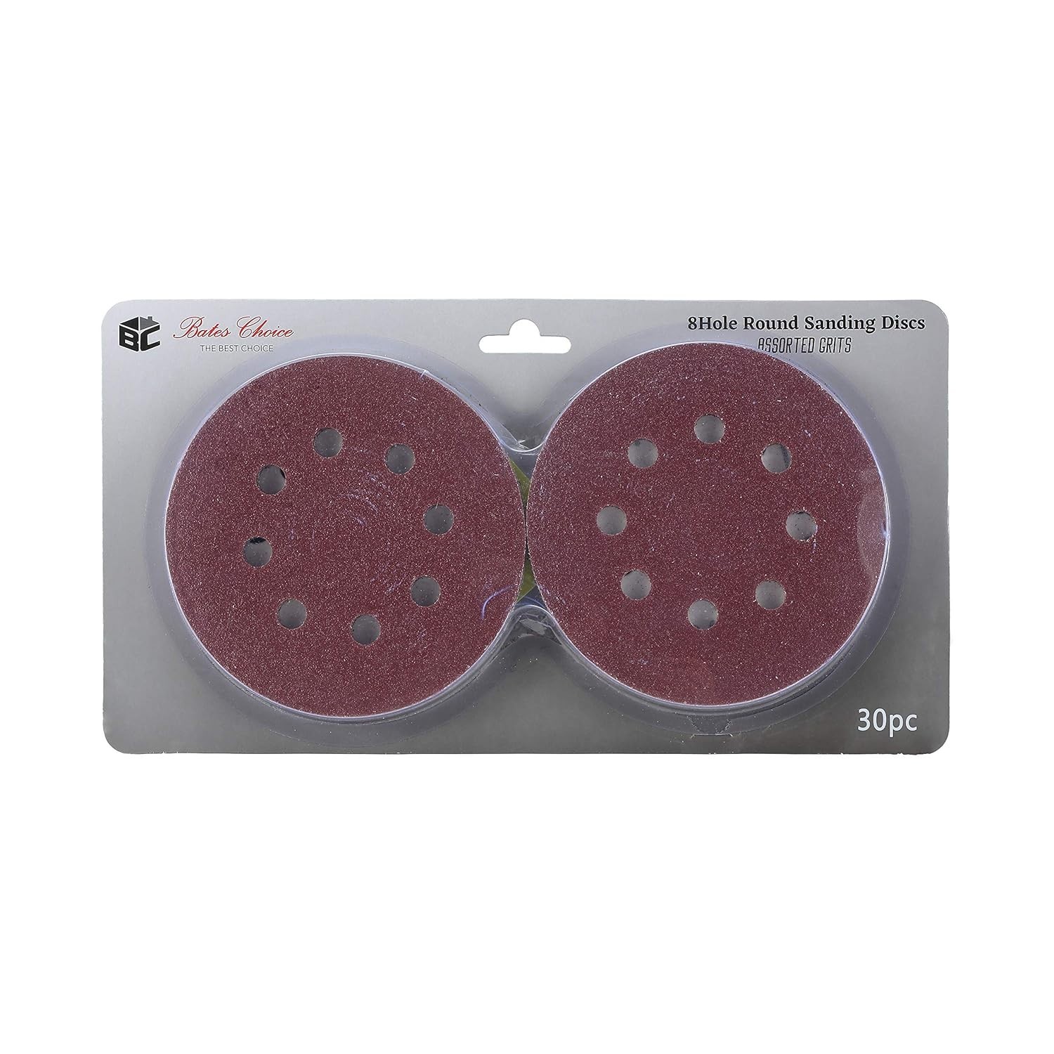 Efficient Dust Extraction 5-Inch Sanding Discs – 30 Pack with Assorted Grits