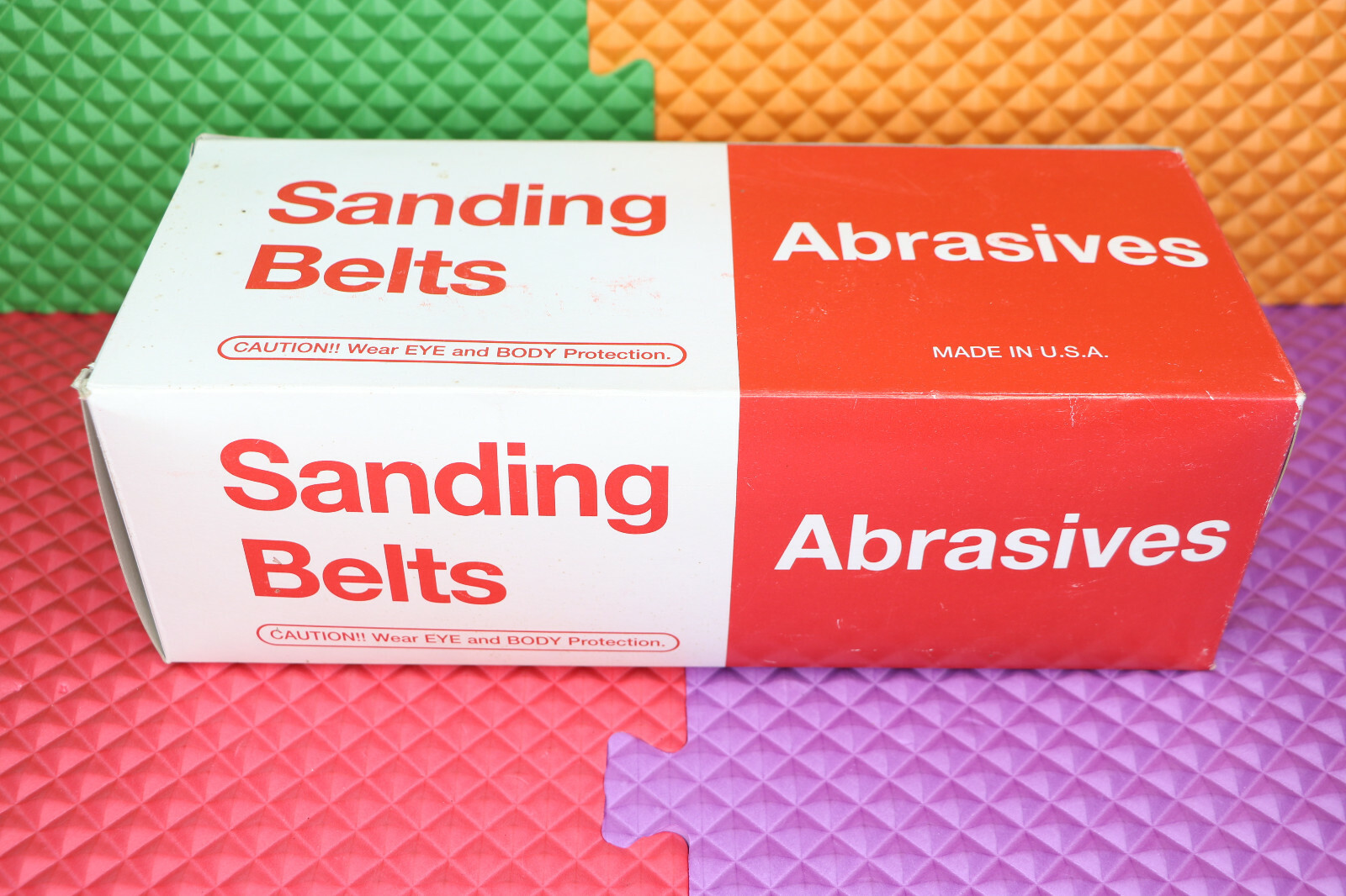 Abrasives Sanding Belts 4” x 24” A100 Grit Resin Cloth 9pc 58-454 Made In USA
