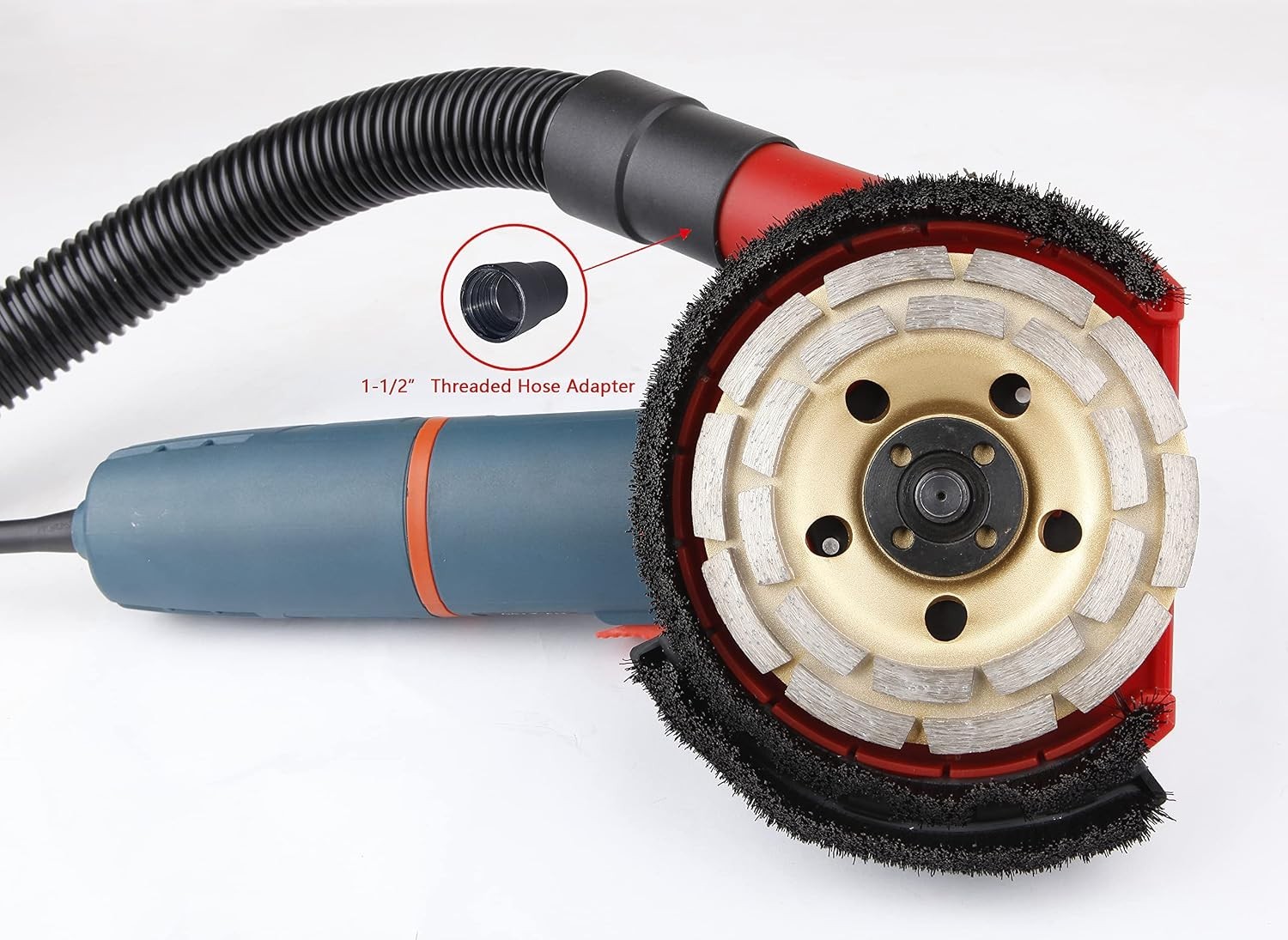 Complete Surface Grinding Dust Shroud Kit for 4.5/5-Inch Grinders, Diamond Wheel