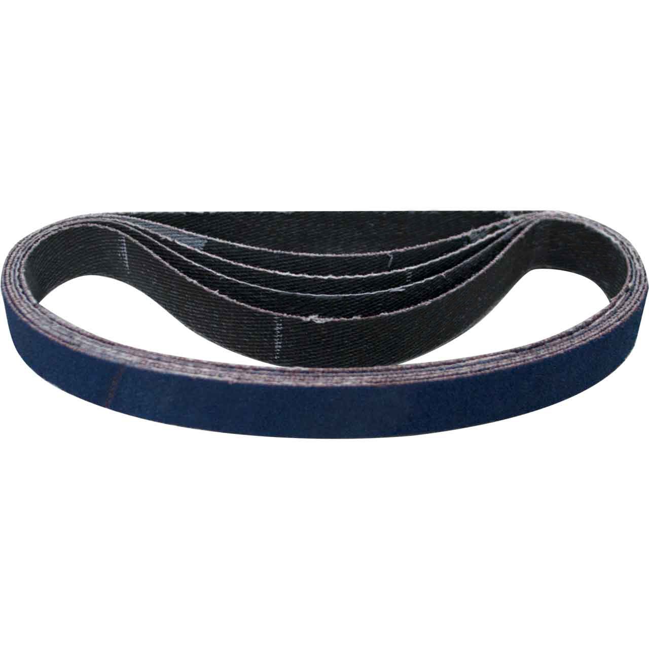 Norton 66623373754 1/2×12 BlueFire R823P Coated ZA Cloth File Belt 80 Grit 25 pk
