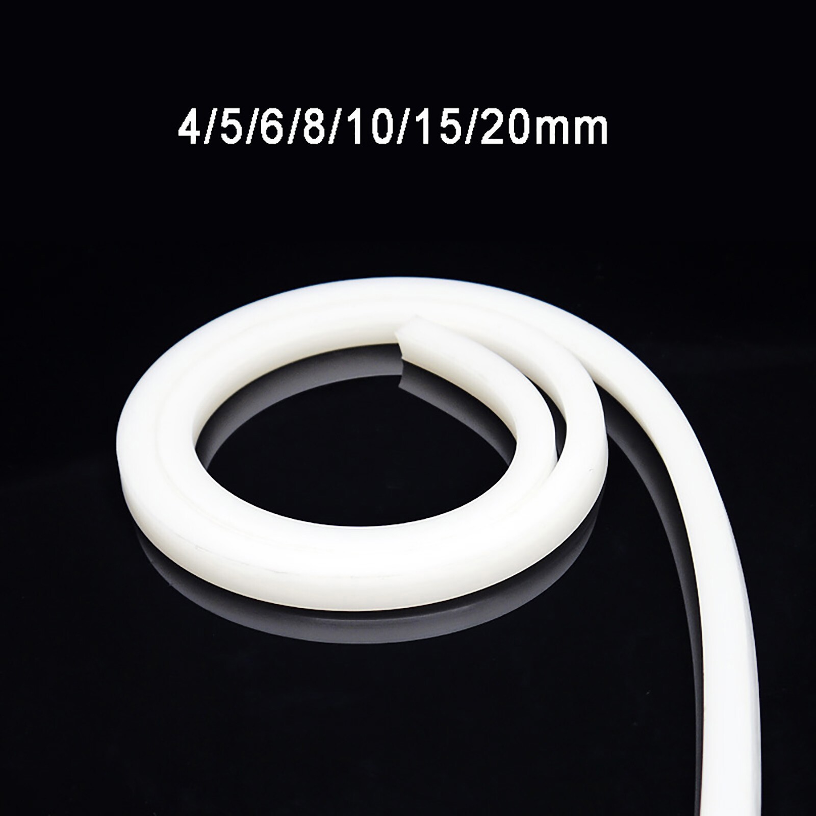 4/5/6/8/10/15/20mm Solid Square Silicone Rubber Strip Sealing Gasket HIGH TEMP