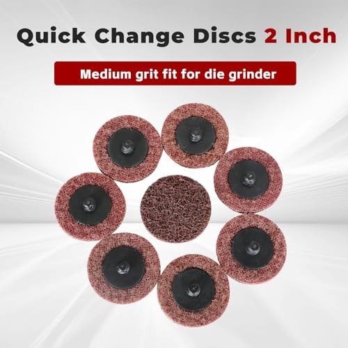 50Pcs 2 Inch Maroon Quick Change Surface Prep Conditioning Discs, 2 inches