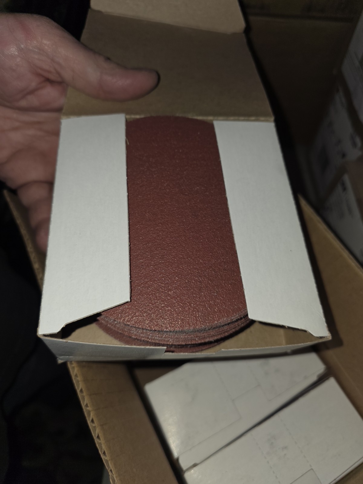 (QTY 250) 3M 7100305426 Hookit 5″Diameter 375L P80 Grit Aluminum Oxide Film Disc
