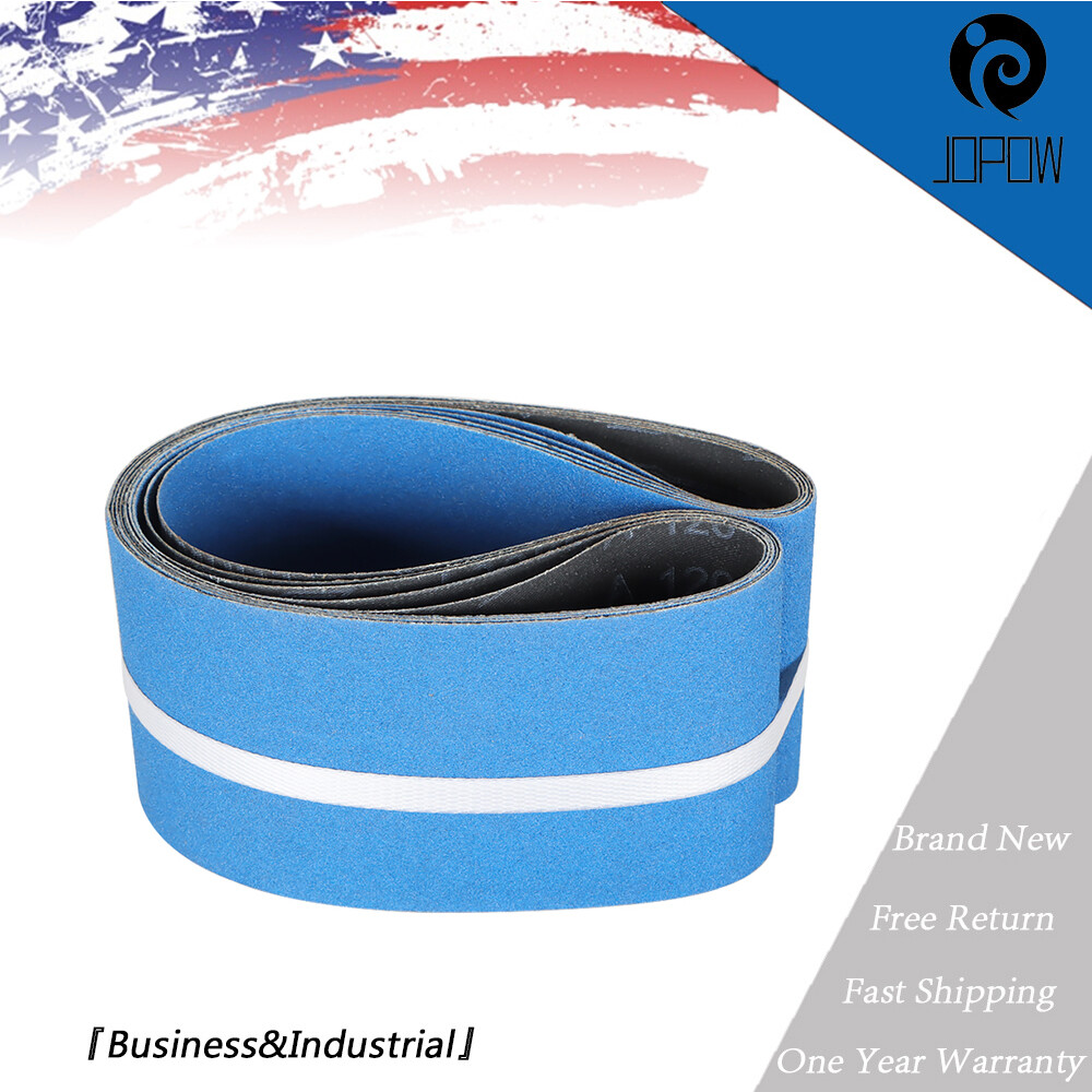 4″ X 36″, 5 – PACK, 120-GRIT PREMIUM ZIRCONIA, X-WEIGHT SANDING BELTS NEW