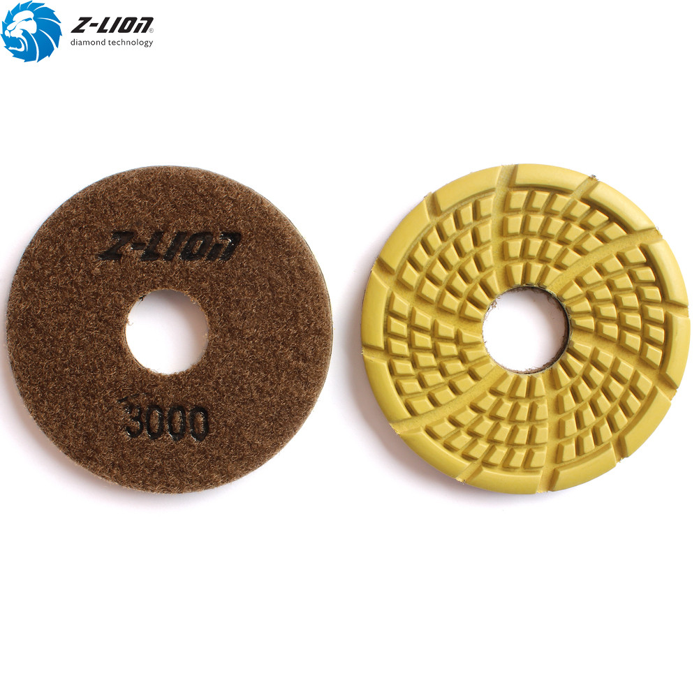 7Pcs Diamond Floor Polishing Pads 3.4” Grit 50-3000 for Concrete Marble Stone