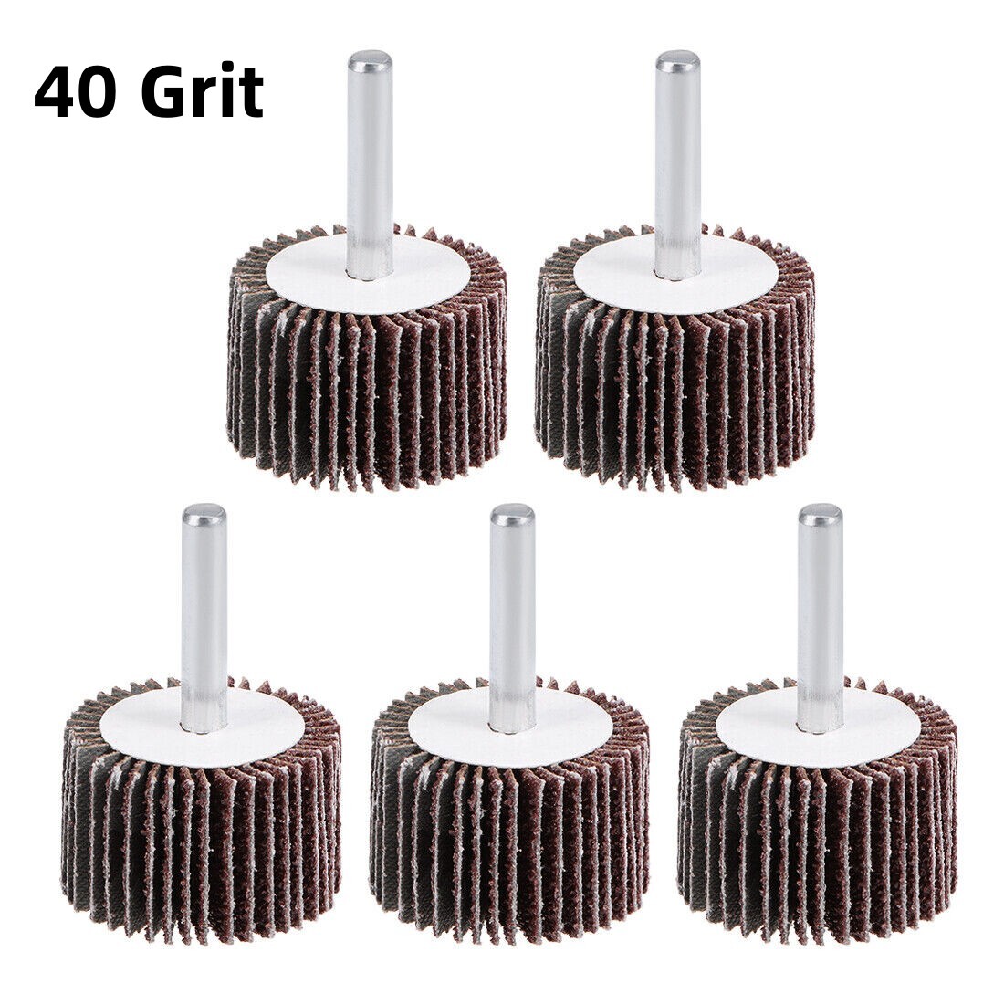 1-1/2x1x1/4″ Flap Wheel Sander for Drill Mounted Sanding Grinding 40 80 120 Grit