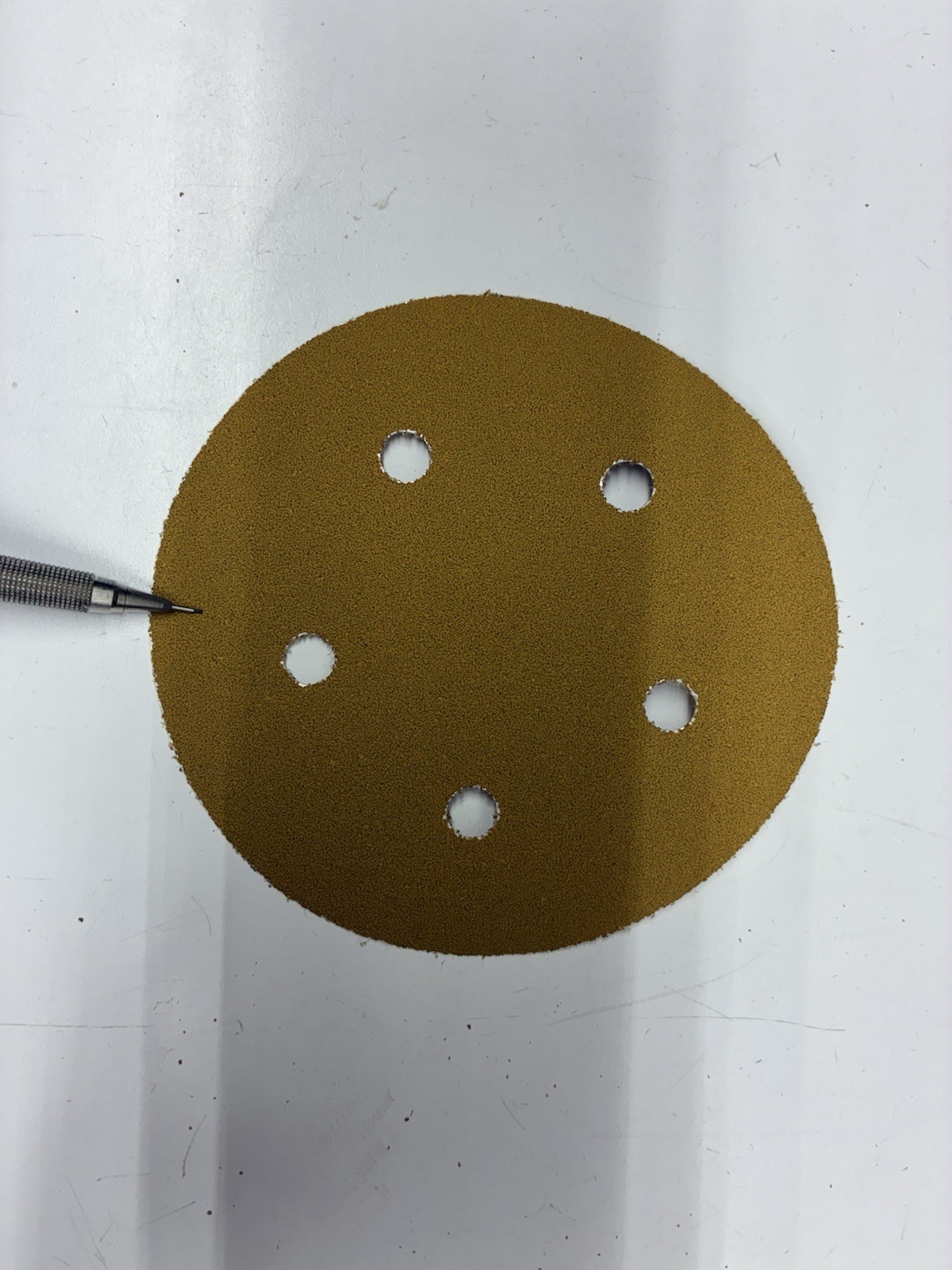 225-3MHookit Sanding Disc #01067-255L, 5” 80 Grit Gold Film Dust Free Disc