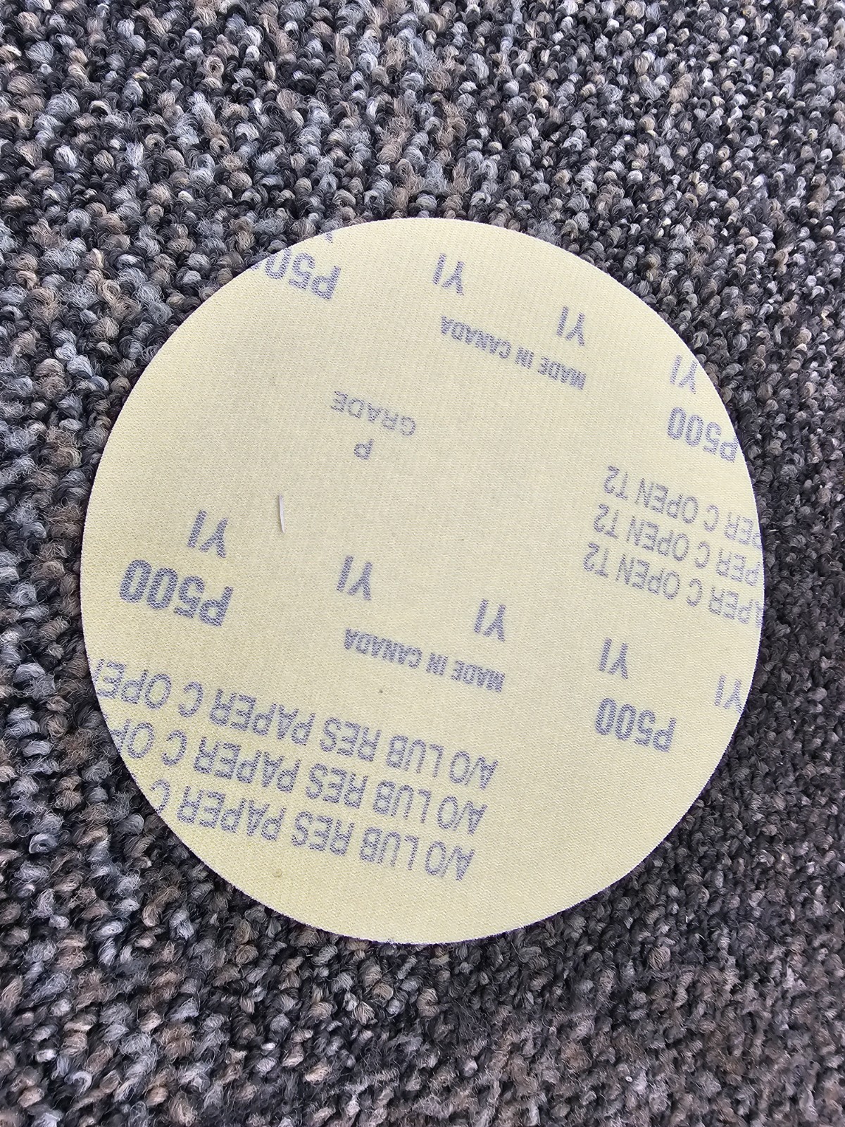 (QTY 50) NORTON 63642506228: 6″ Aluminum Oxide Paper Hook & Loop Disc P500 Grit