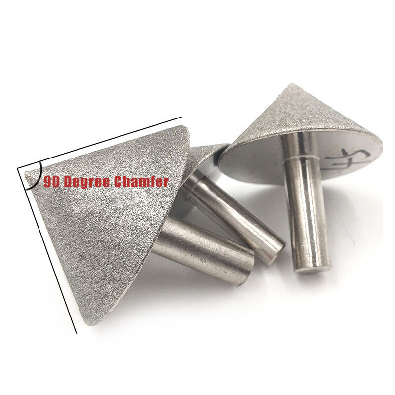 20-60mm Electroplated Diamond Chamfering Grinding Head Jade Glass Tile Polishing