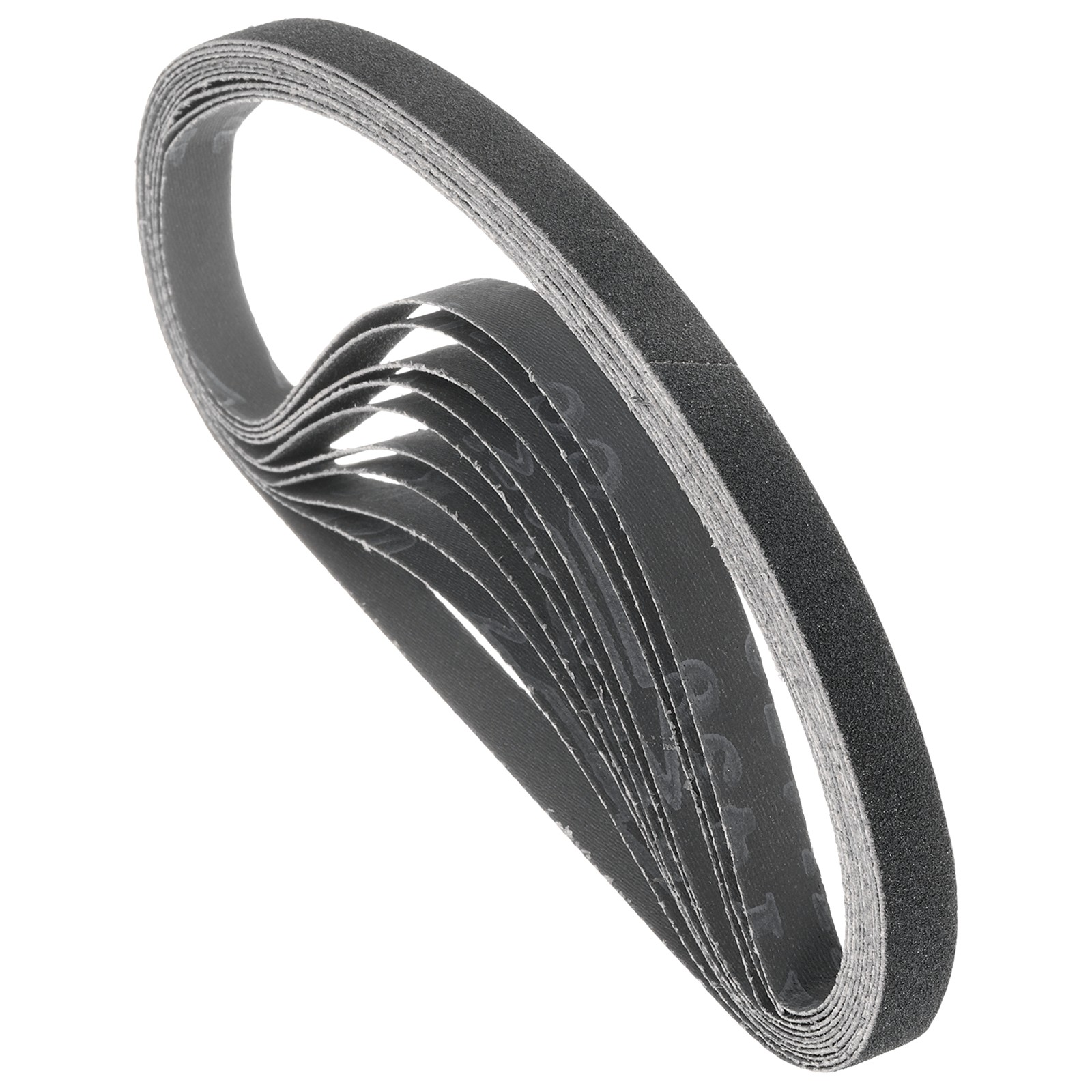 10Pack Sanding Belt, 3/8 x 21 Inch 120 Grit Silicon Carbide Abrasive Belt
