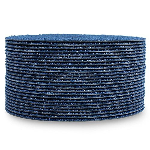 Zirconia Resin Fiber Sanding and Grinding Discs, 4.5” x 7/8”, 36 Grit – 25 Pack