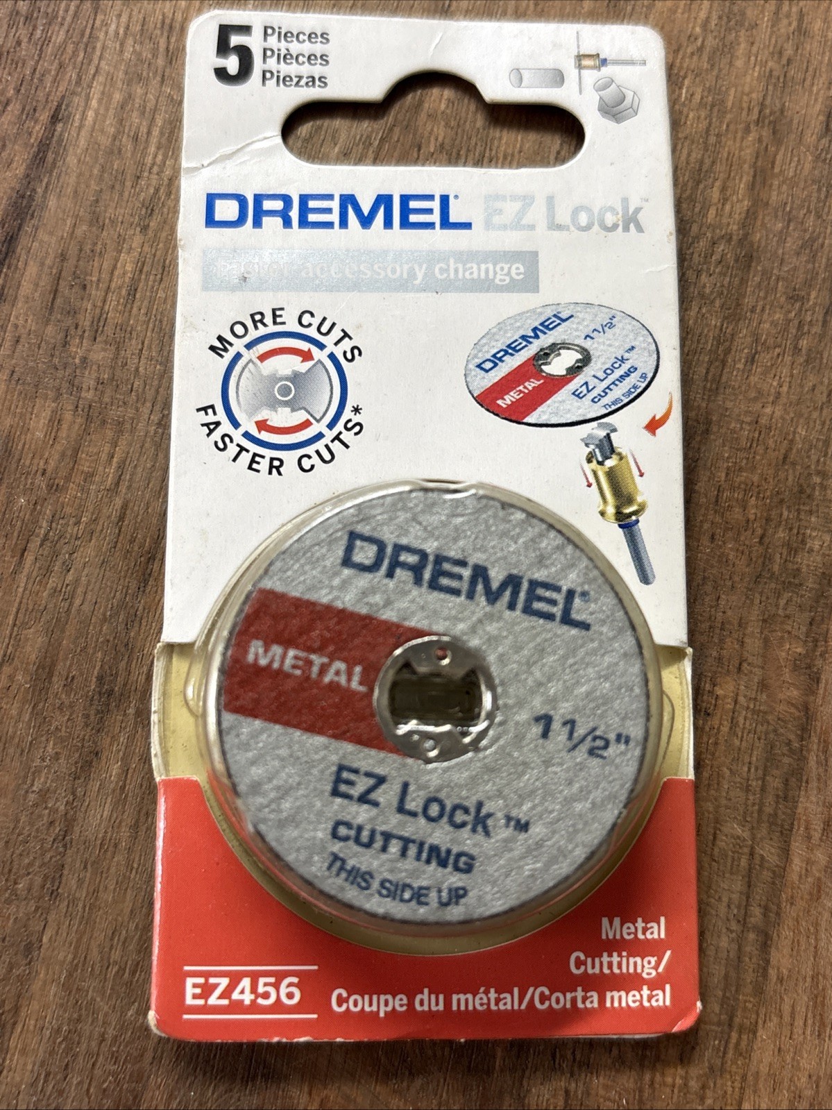 DREMEL METAL CUTTING CUT OFF WHEEL EZ456 EZ LOCK CUTTING 1 1/2″ **5 PIECES**