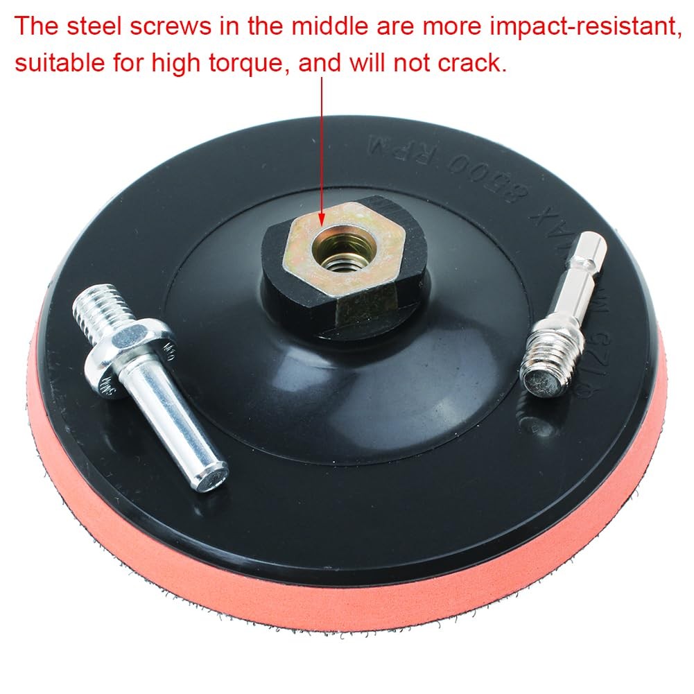 AUTOTOOLHOME Drill Sanding Attachment, 80PCS 5 Inch Discs for 5 inch