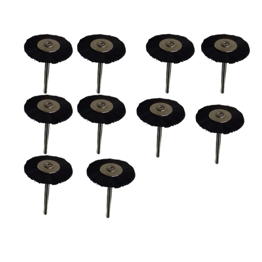 10Pcs Durable Nylon Wire Brush Set for Polishing and Grinding Metal Surfaces
