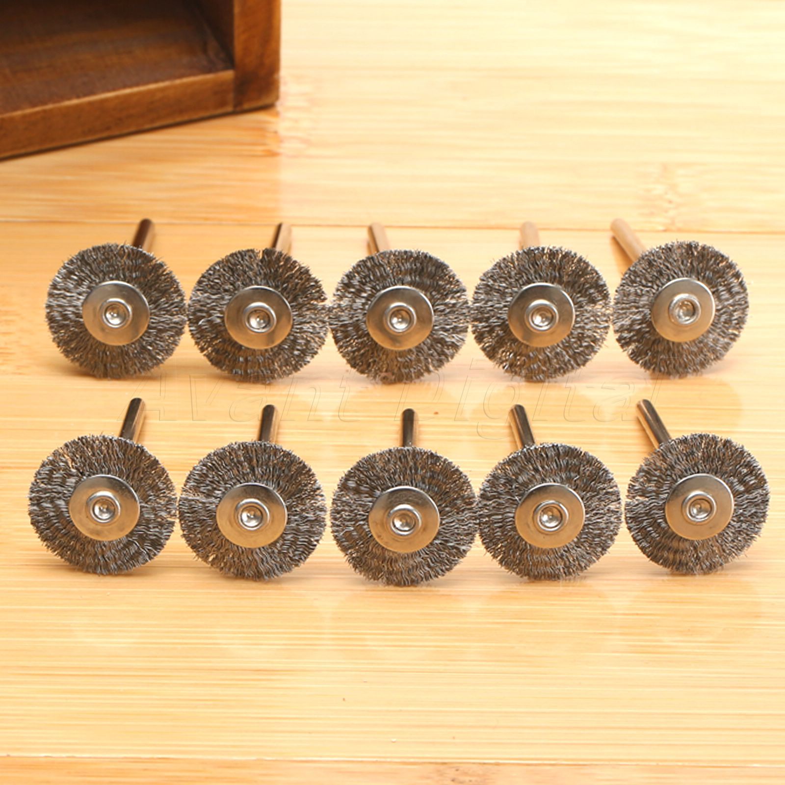 22MM Stainless Steel Wheels Wire Brushes Rotary Tools Power for Die Grinder 10X