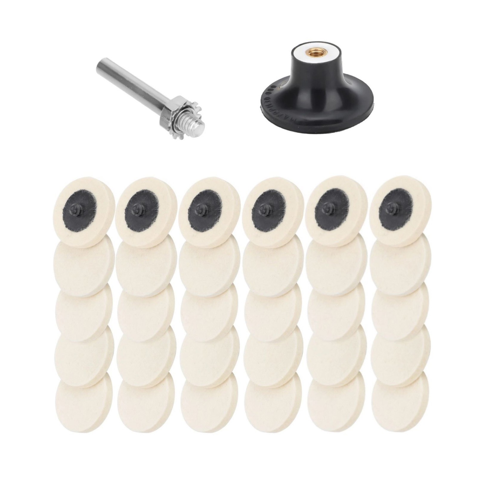Wool Pads Disc Pad Holder Compatible For various polishing and buffing tasks