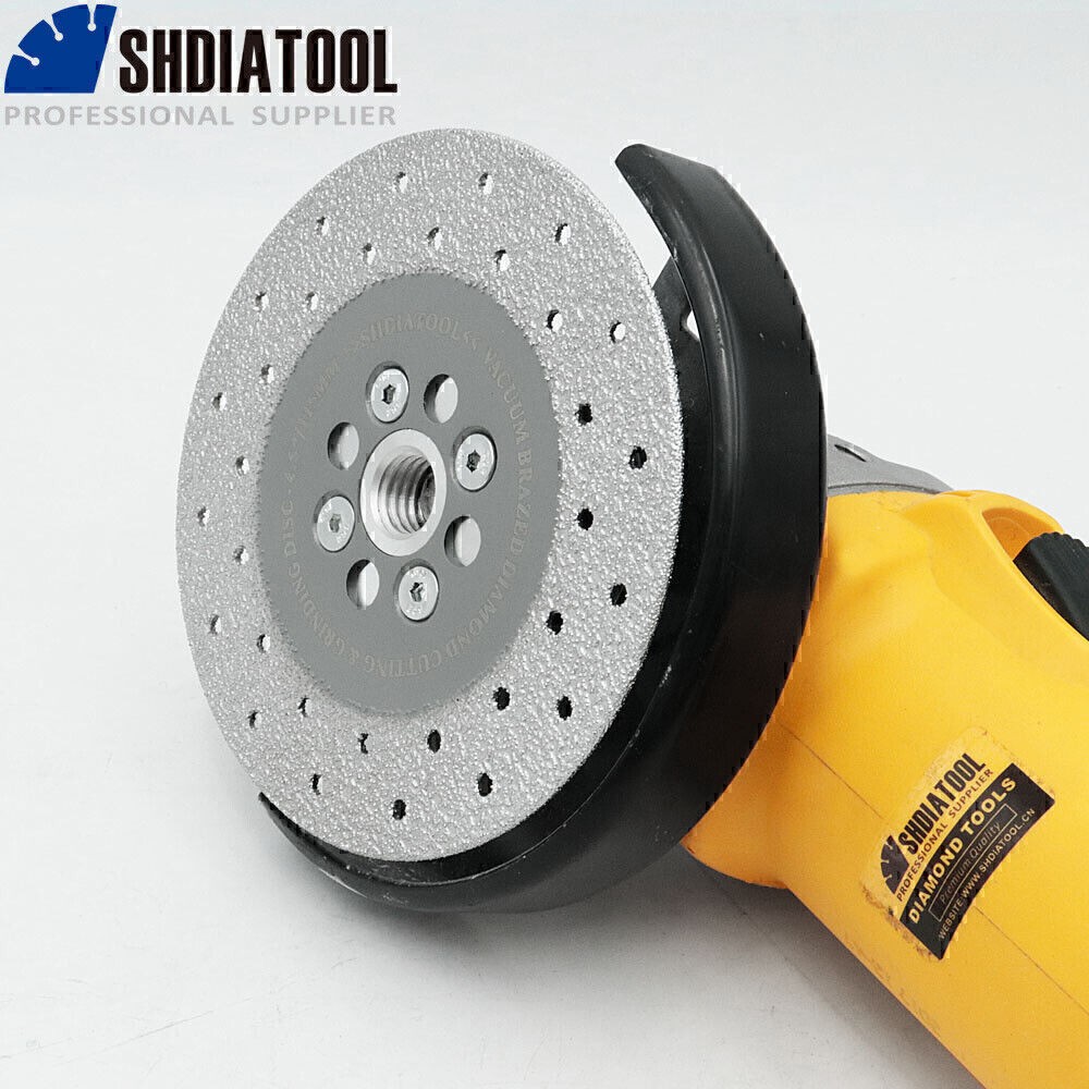 SHDIATOOL 4.5” Vacuum Brazed Diamond Cutting Grinding Wheel Grinder Blade 5/8