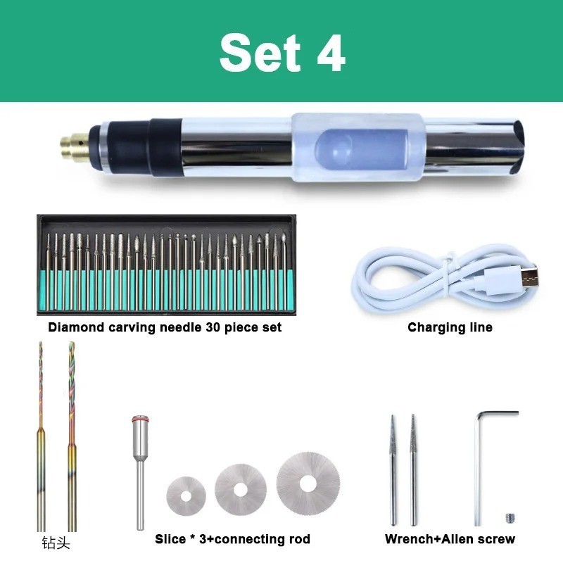 3.7V 25W Variable Speed Mini USB Electric Engraving Pen Grinding Polishing Tool