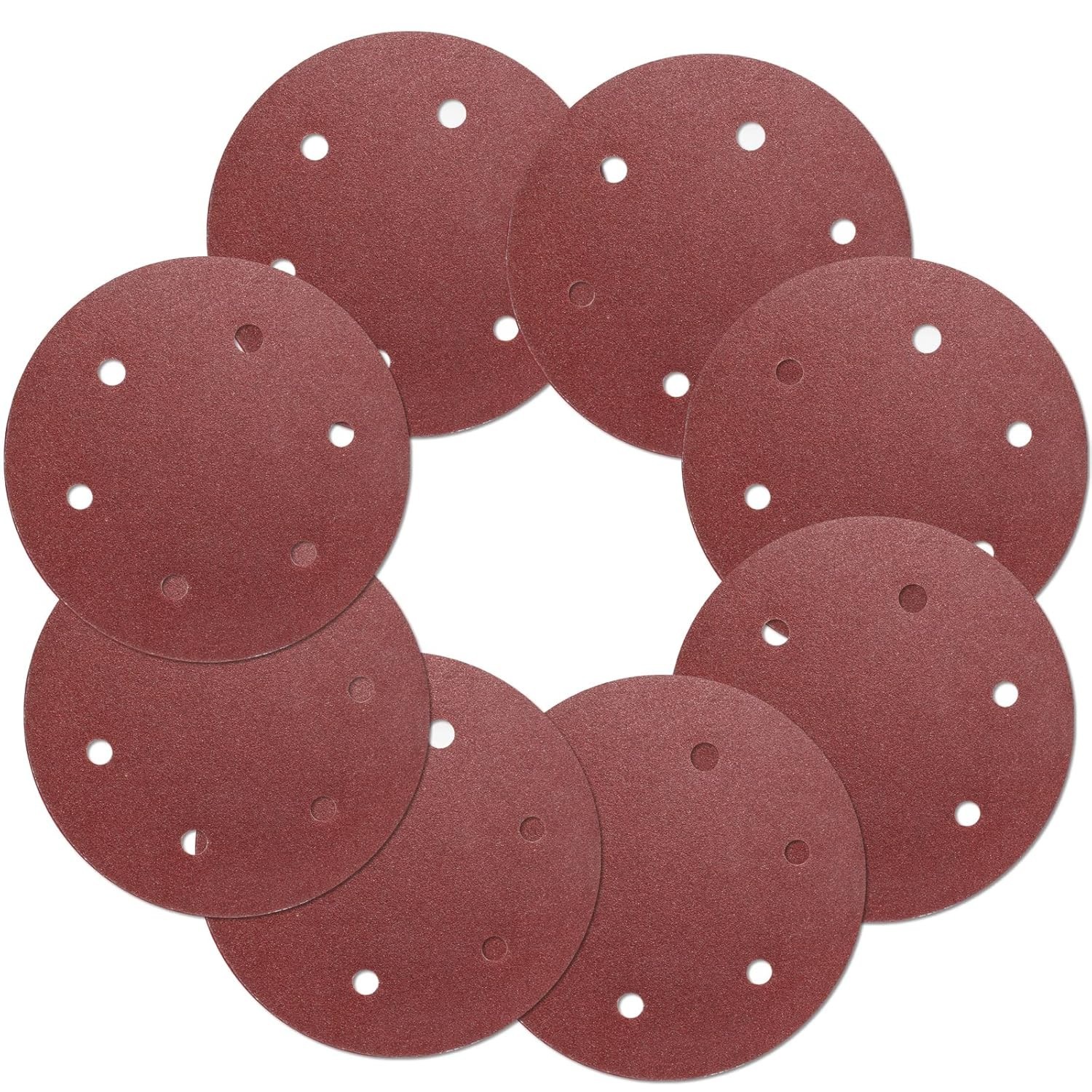 Versatile 12PCS 9 Inch 60 Grit Sanding Discs – Perfect for Wood, Metal, and More