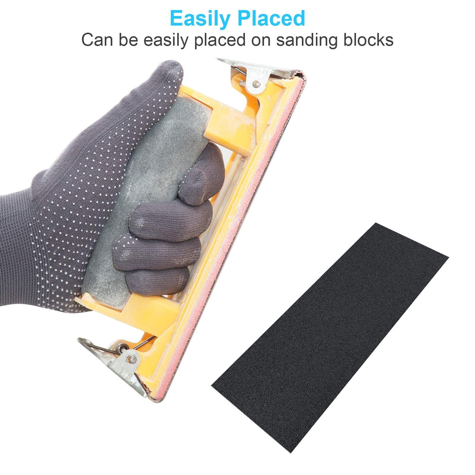 48 Pcs Wet & Dry Sandpaper for Wood Furniture Finishing Metal Sanding Automotive
