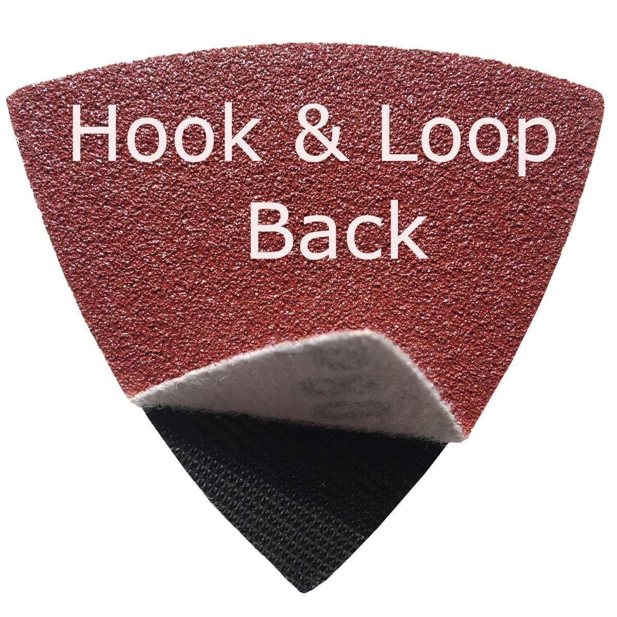 31/8″ 80mm 60 Pcs 60 Grits Triangular Hook & Loop Abrasive Multi Tool Sandpaper