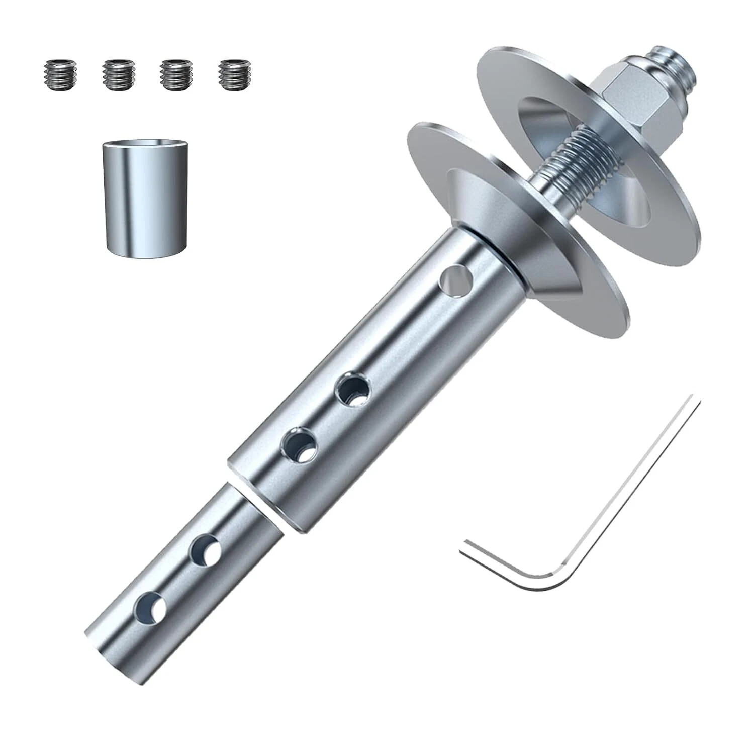 Bench Grinder Motor Shaft Extension for Polishing, 1/2″ and 5/8″ Motor Thread…