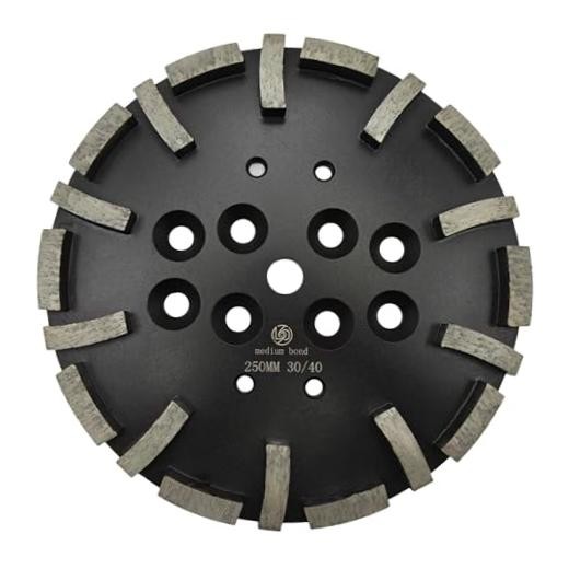 Diamond Grinding Plate for Concrete Floor, 10 Inch/40 30/40 M 30/40 Medium 30