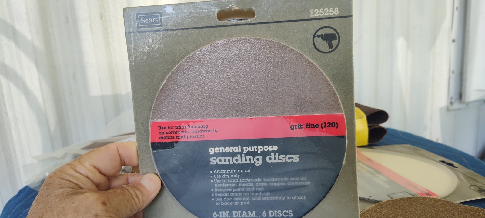 5inch Sanding Discs 5 & 6 Inch Grit Hook Loop Orbital Silicon Carbide Plus 100E