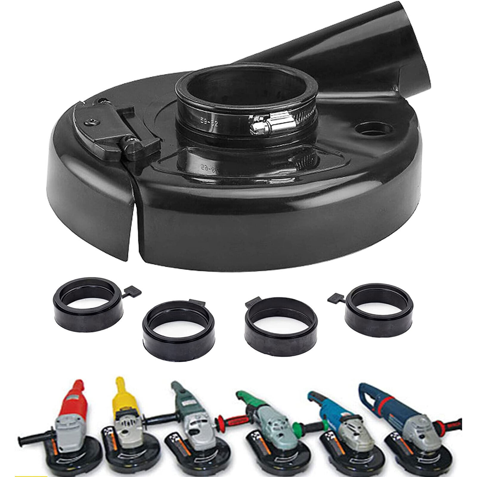 7” Universal Angle Grinder Dust Collector Dust Shroud Surface Clean Vacuum Cover