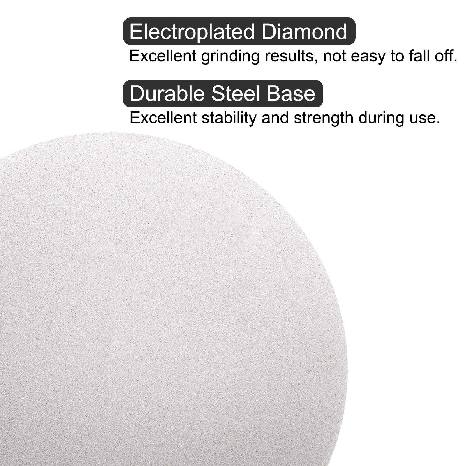 Grit 240 Diamond Sanding Grinding Disc No Center Hole Flat Lap Wheel Disk 12Inch