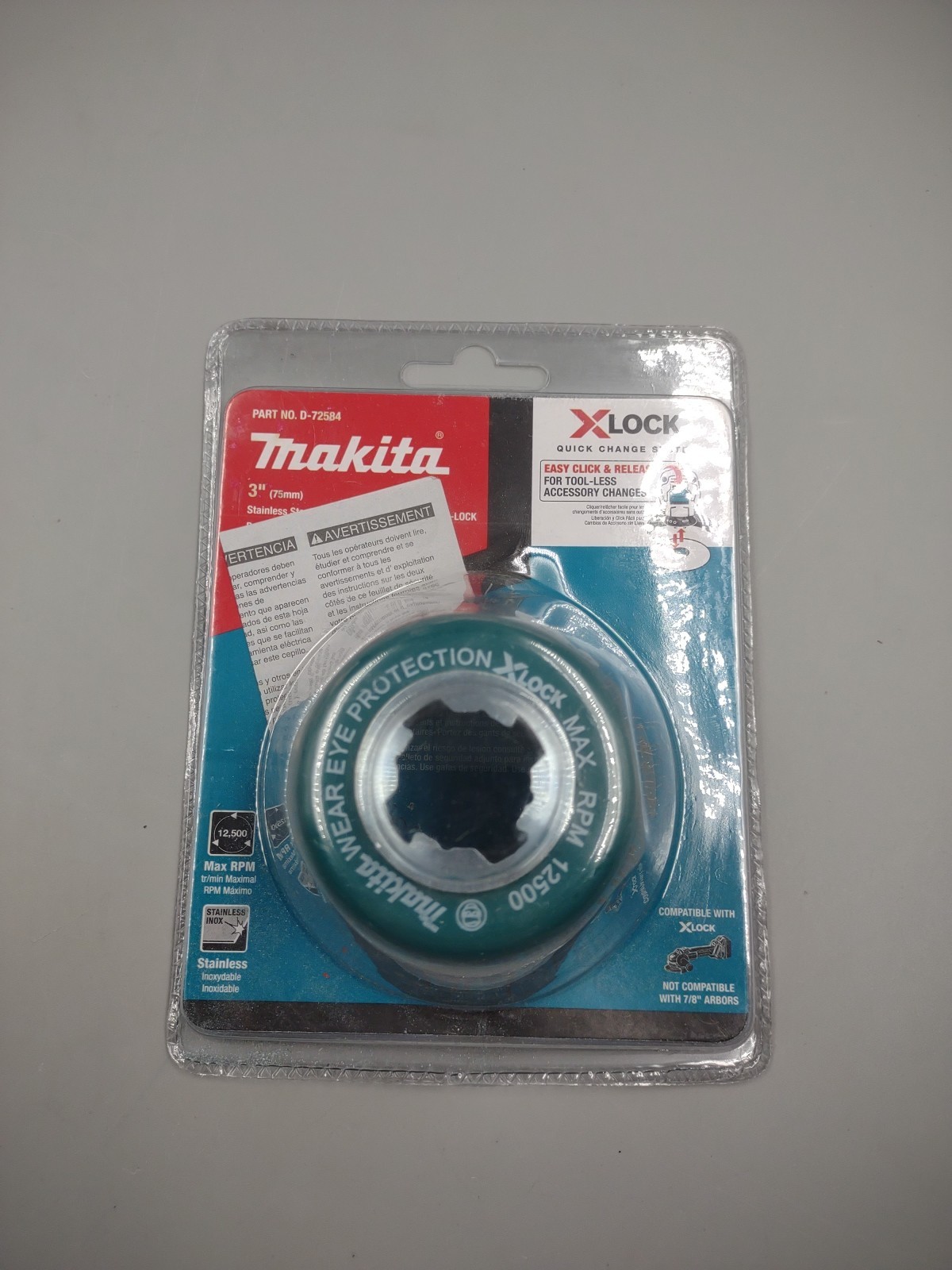 Makita X-Lock 3″ Stainless Steel Crimped Wire Cup Brush w/ X-LOCK ~ D-72584